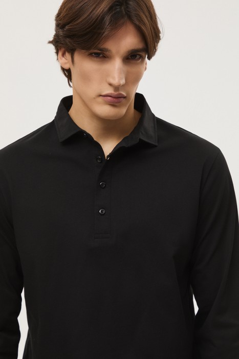 джемпер-поло из россии вид сбоку