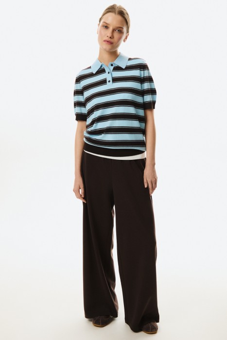 джемпер-поло от бренда снежная королева вид слева