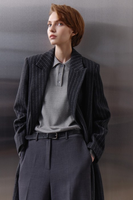 джемпер-поло от бренда снежная королева вид слева