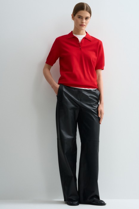 джемпер-поло из россии вид сбоку