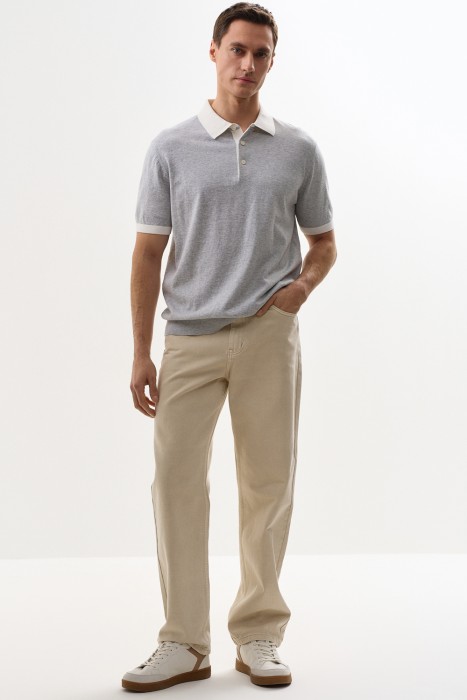 джемпер-поло от бренда снежная королева вид слева