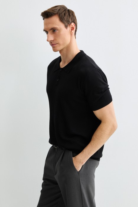 джемпер-поло из россии вид сбоку