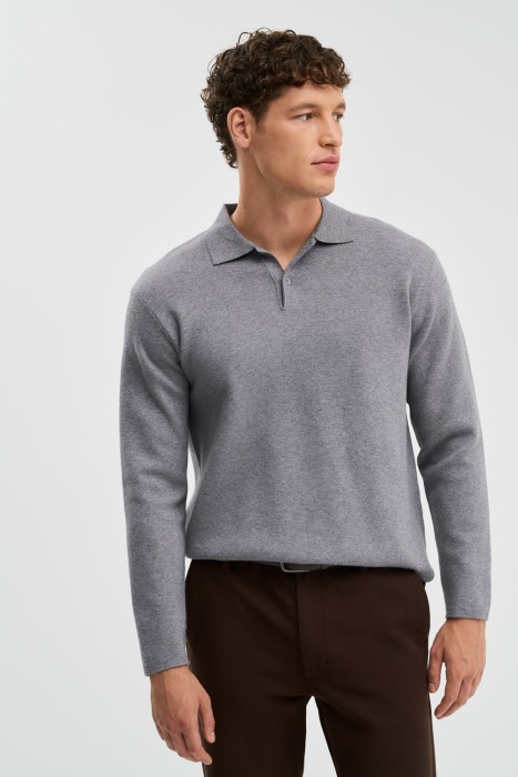 джемпер-поло от бренда снежная королева вид слева