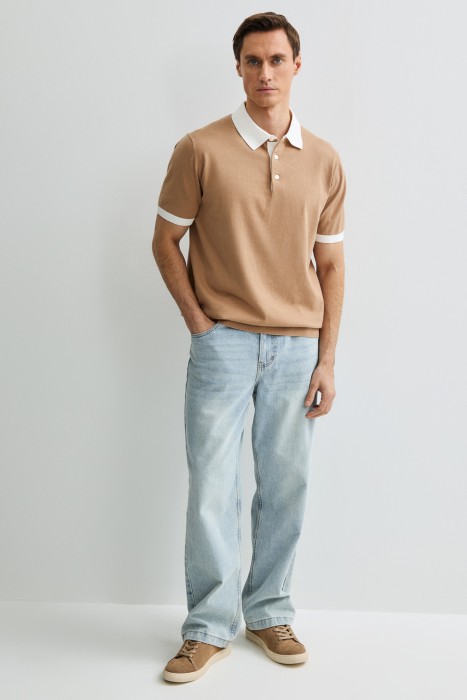 джемпер-поло от бренда снежная королева вид слева