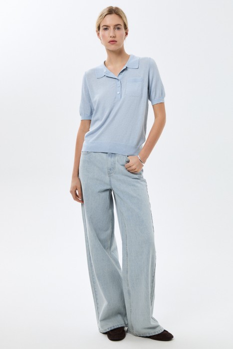 джемпер-поло из россии вид сбоку