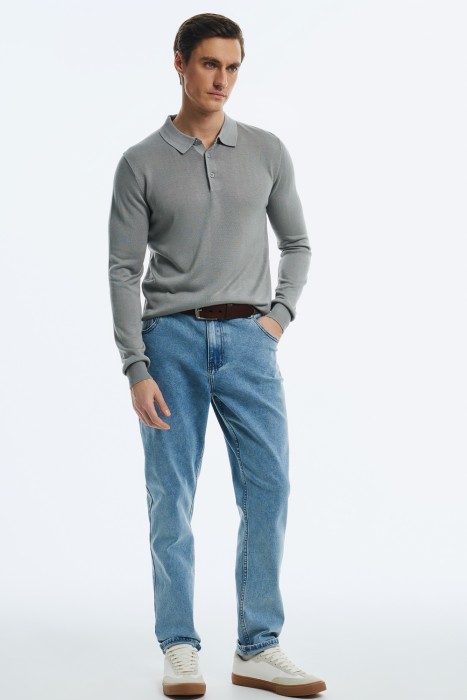 джемпер-поло от бренда снежная королева вид слева