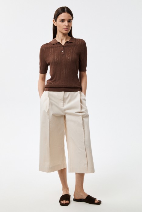 джемпер-поло от бренда снежная королева вид слева