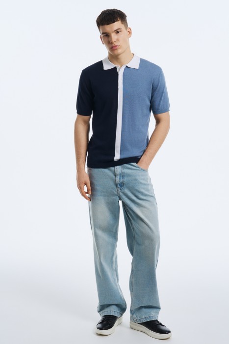 джемпер-поло от бренда снежная королева вид слева