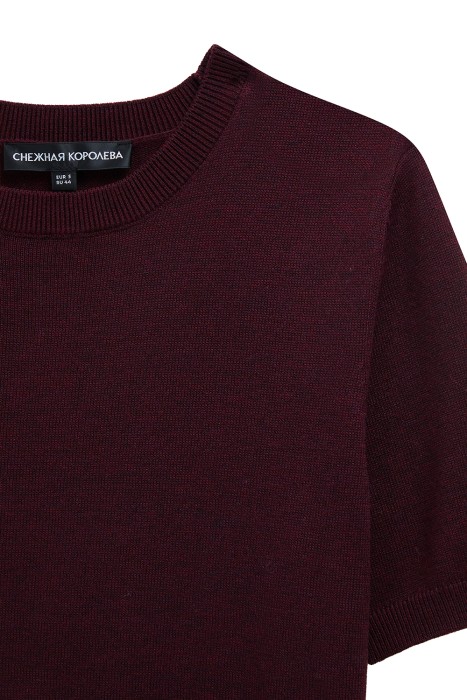 джемпер с короткими рукавами от бренда снежная королева вид слева