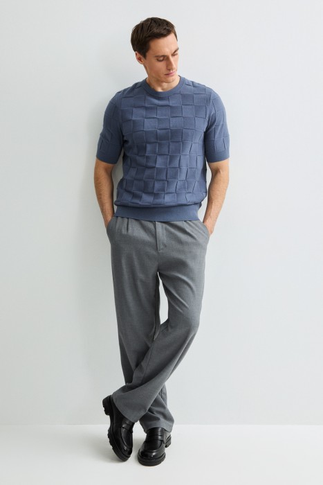 джемпер с короткими рукавами от бренда снежная королева вид слева