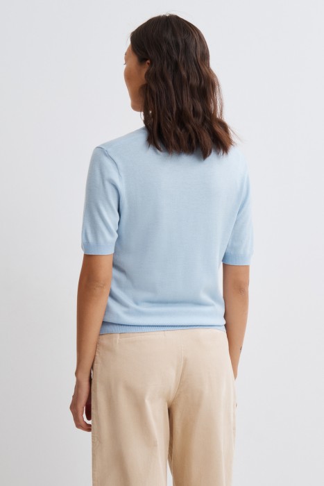 джемпер с короткими рукавами по цене 1560 руб вид справа