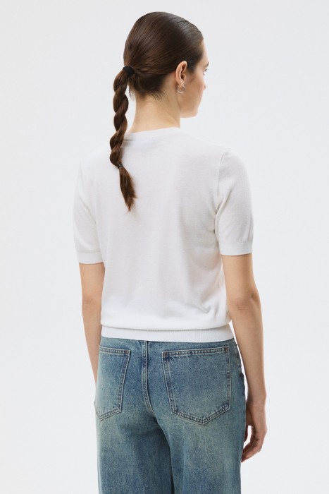 джемпер с короткими рукавами по цене 1560 руб вид справа