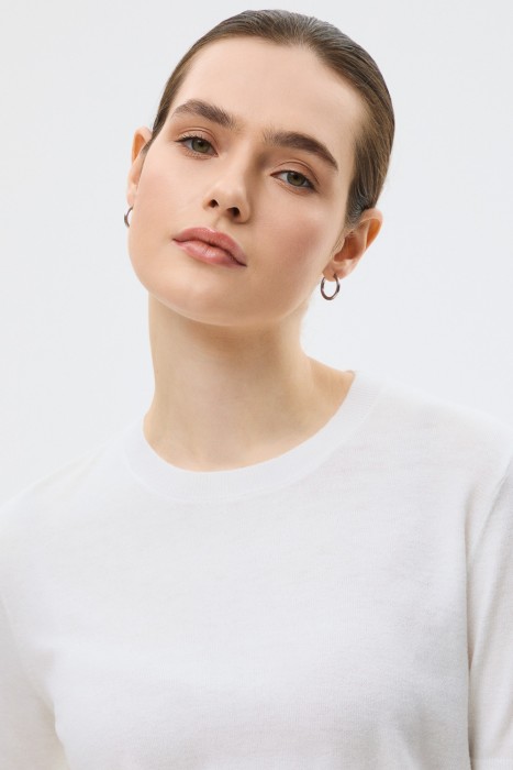 джемпер с короткими рукавами из россии вид сбоку