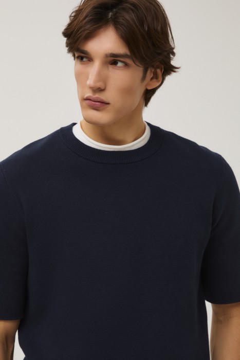 джемпер с короткими рукавами от бренда снежная королева вид слева