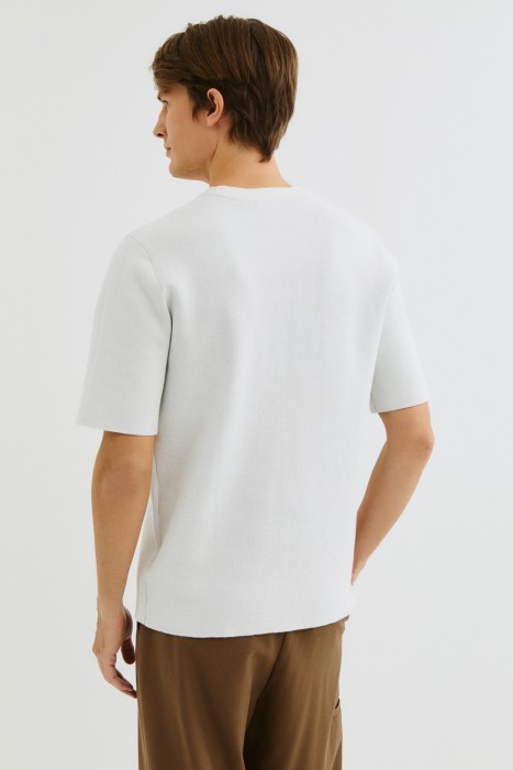 джемпер с короткими рукавами по цене 2190 руб вид справа