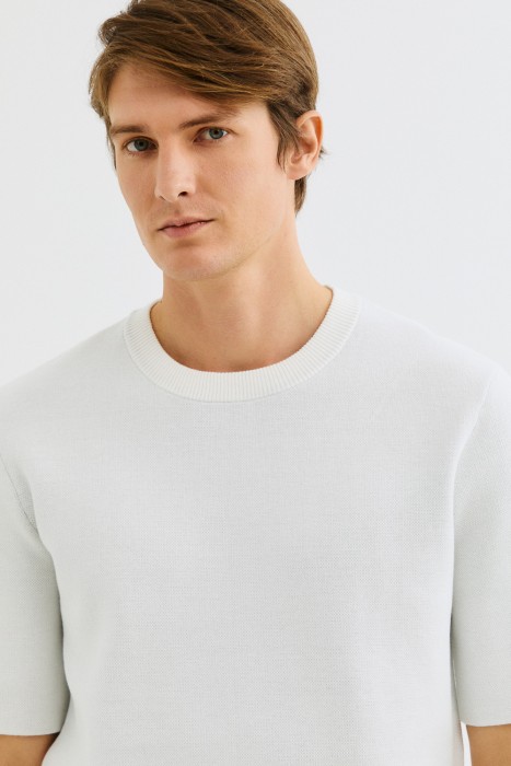 джемпер с короткими рукавами из россии вид сбоку