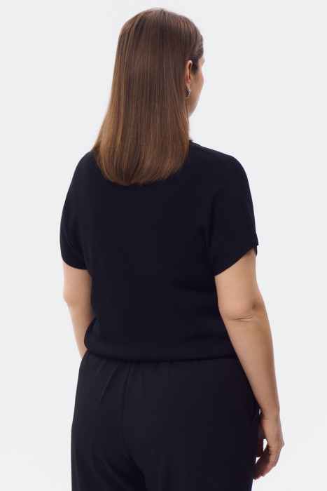 джемпер с короткими рукавами от бренда снежная королева вид слева