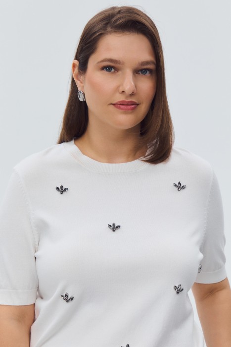 джемпер с короткими рукавами из россии вид сбоку