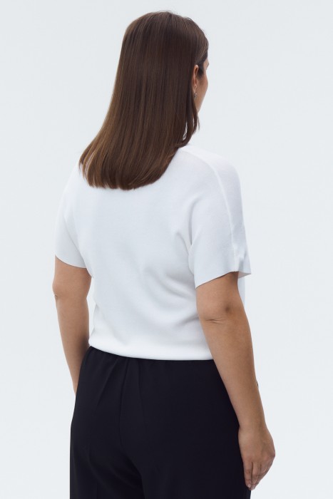 джемпер с короткими рукавами по цене 1690 руб вид справа