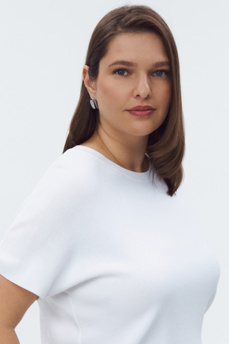 джемпер с короткими рукавами из россии вид сбоку