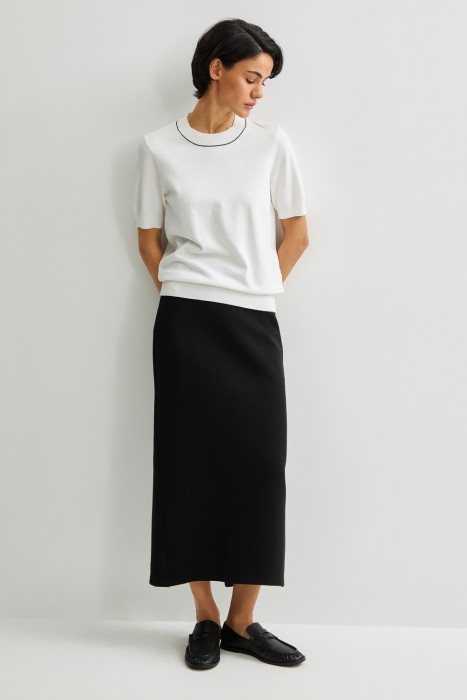 джемпер с короткими рукавами от бренда снежная королева вид слева