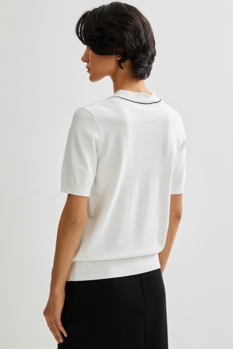 джемпер с короткими рукавами по цене 1360 руб вид справа