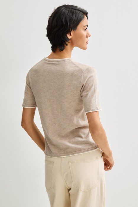 джемпер с короткими рукавами по цене 1690 руб вид справа