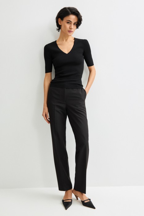 джемпер с короткими рукавами от бренда снежная королева вид слева