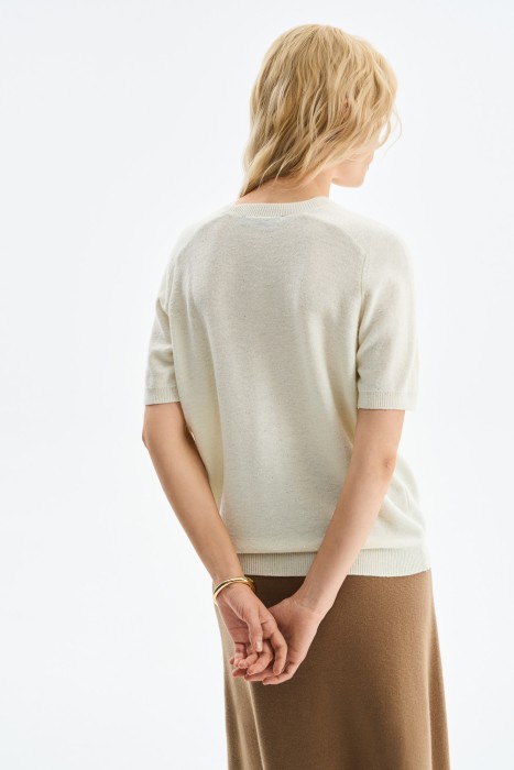 джемпер с короткими рукавами по цене 1620 руб вид справа