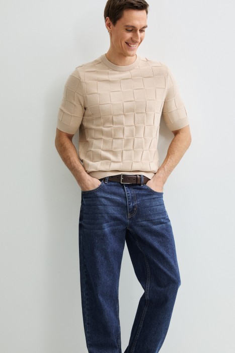 джемпер с короткими рукавами от бренда снежная королева вид слева