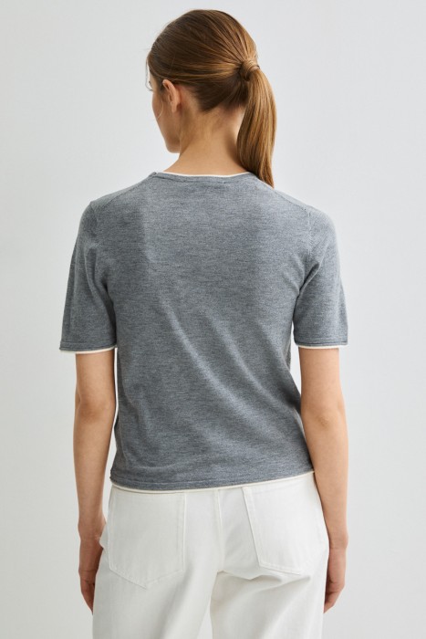 джемпер с короткими рукавами по цене 1690 руб вид справа