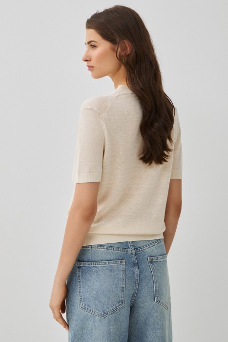 джемпер с короткими рукавами по цене 2680 руб вид справа