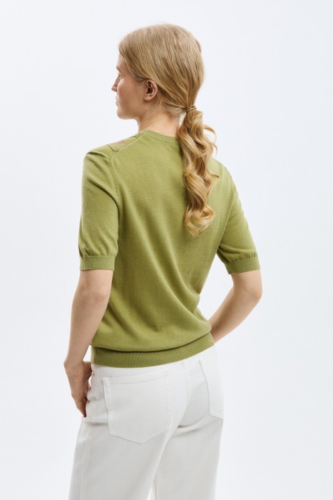 джемпер с короткими рукавами по цене 2340 руб вид справа