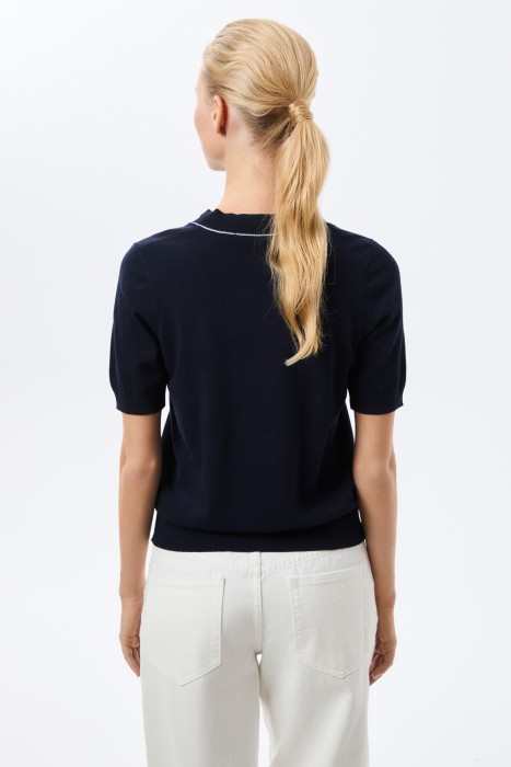 джемпер с короткими рукавами по цене 1360 руб вид справа