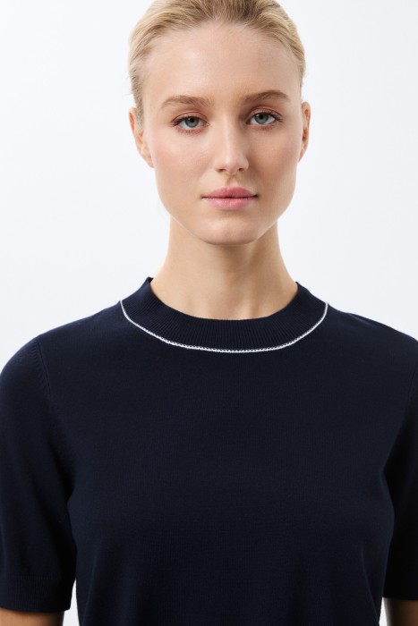 джемпер с короткими рукавами из россии вид сбоку