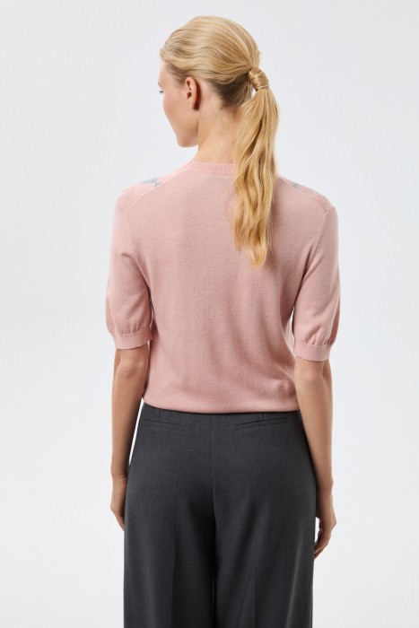 джемпер с короткими рукавами по цене 1620 руб вид справа