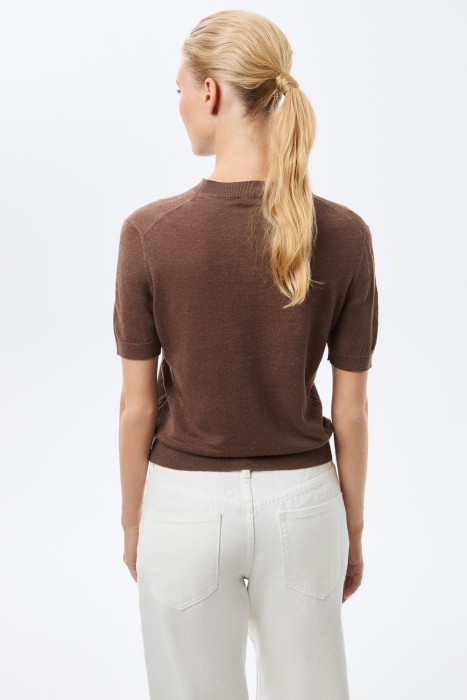 джемпер с короткими рукавами по цене 2680 руб вид справа