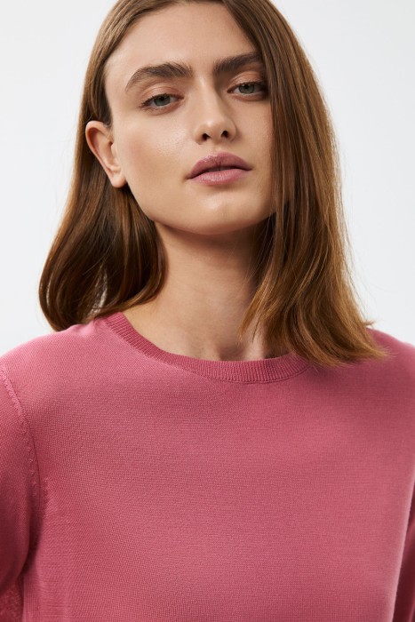 джемпер с короткими рукавами от бренда снежная королева вид слева