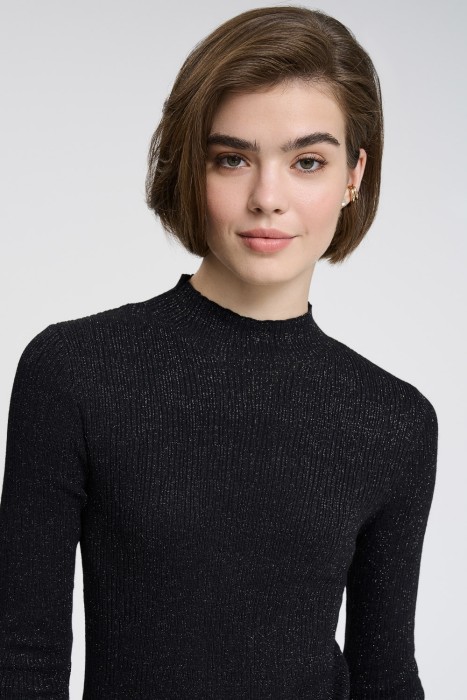 джемпер с люрексом из россии вид сбоку