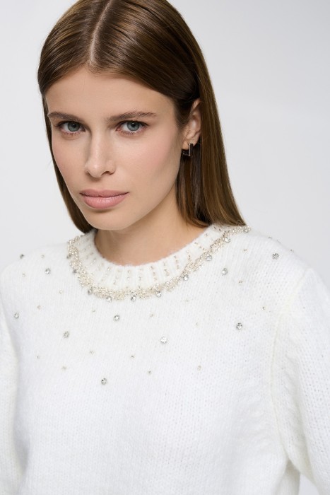 джемпер с отделкой из россии вид сбоку