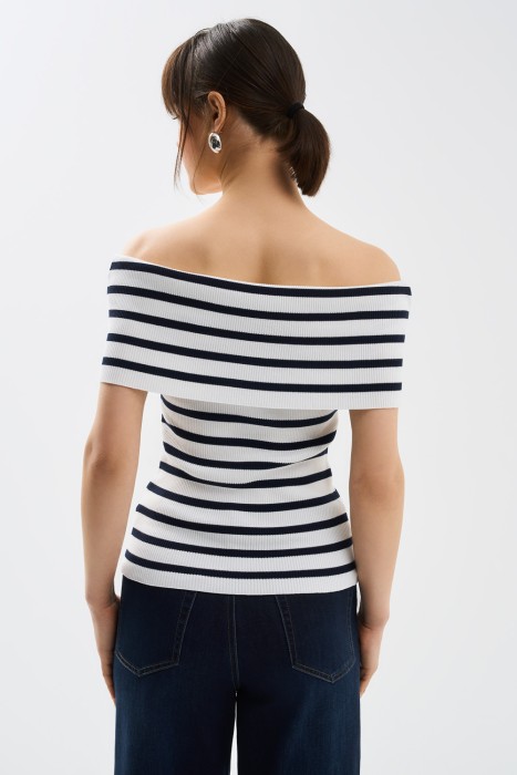 джемпер с открытыми плечами по цене 1210 руб вид справа