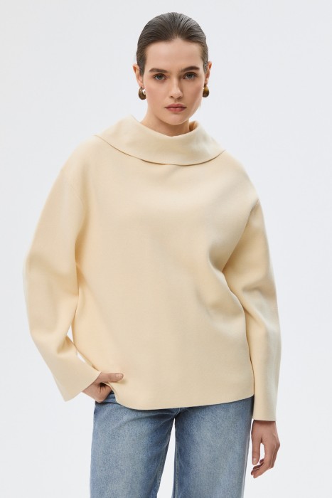 джемпер с отложным воротником 806068003 фотография