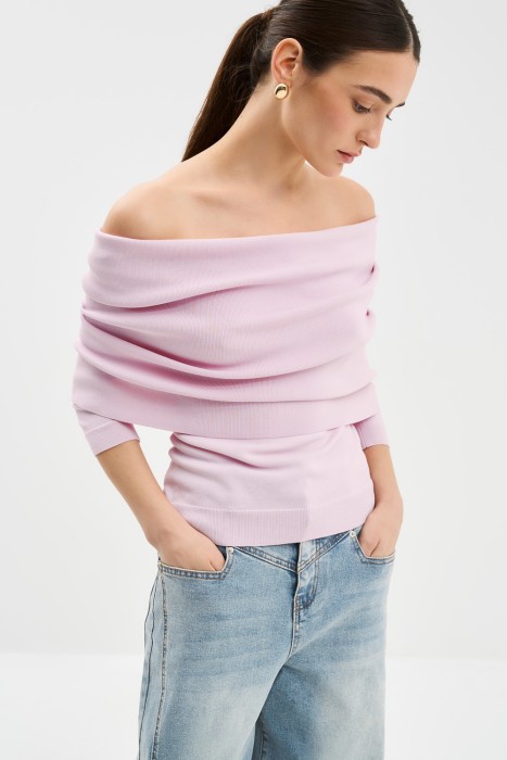 джемпер с отворотом 756924003 фотография