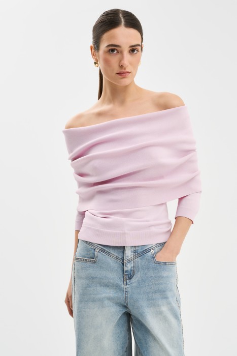 джемпер с отворотом от бренда снежная королева вид слева