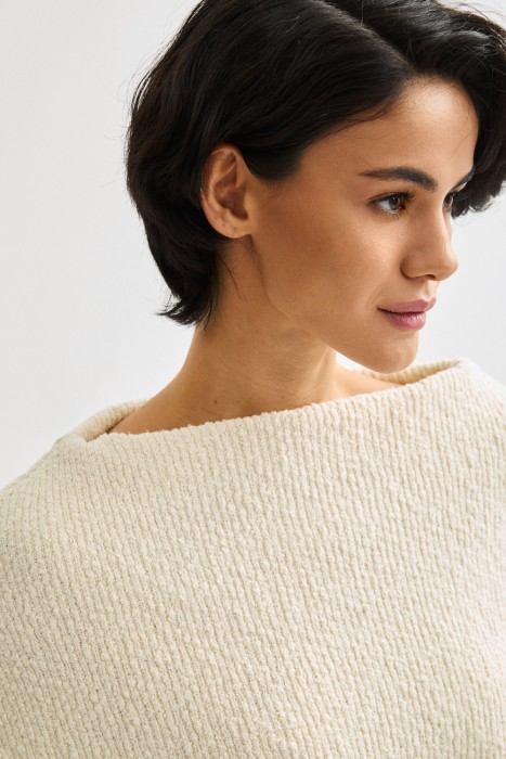 джемпер с отворотом из россии вид сбоку