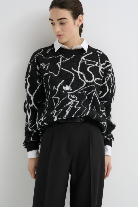 джемпер с рисунком 730980003 фотография