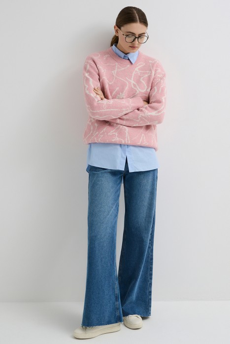 джемпер с рисунком 730979003 фотография