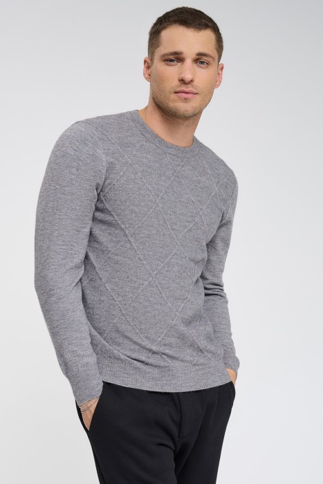 джемпер с вязаным рисунком 734737003 фотография