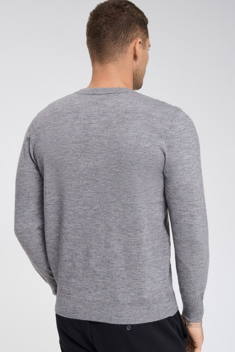 джемпер с вязаным рисунком по цене 1200 руб вид справа