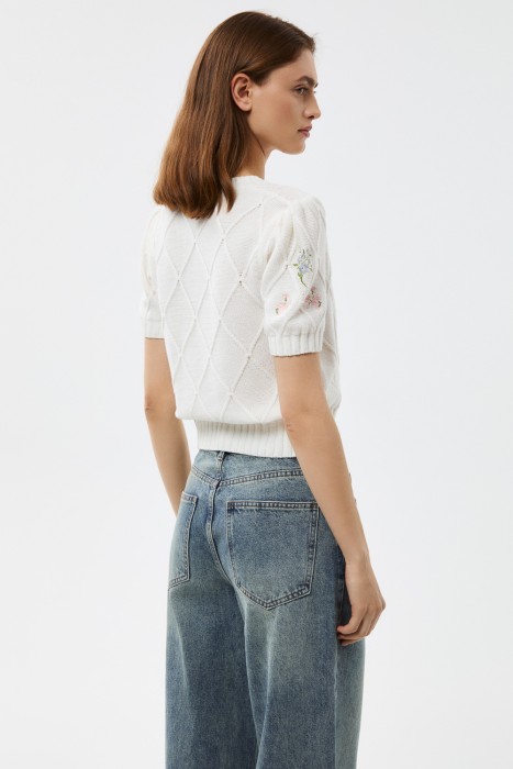 джемпер с вышивкой по цене 1870 руб вид справа